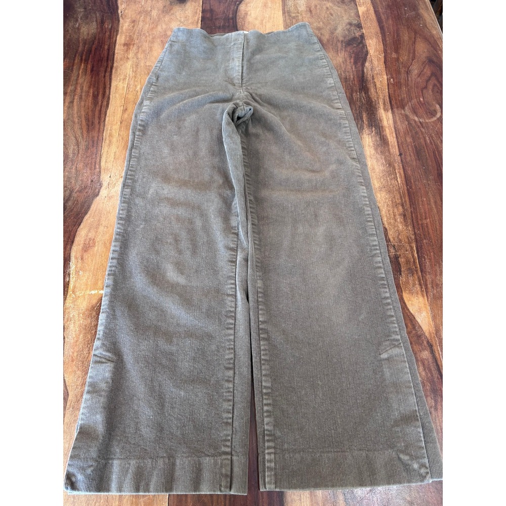 SOAKED IN LUXURY corduroy pants women sz M taupe high rise wide leg 30407697